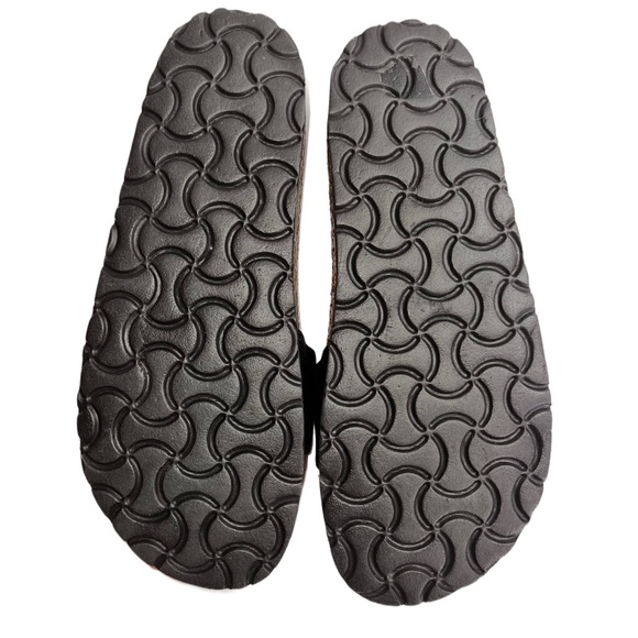 Marc by Marc Jacobs Black Satin and Leather Jeweled Slides - Picture 5 of 9